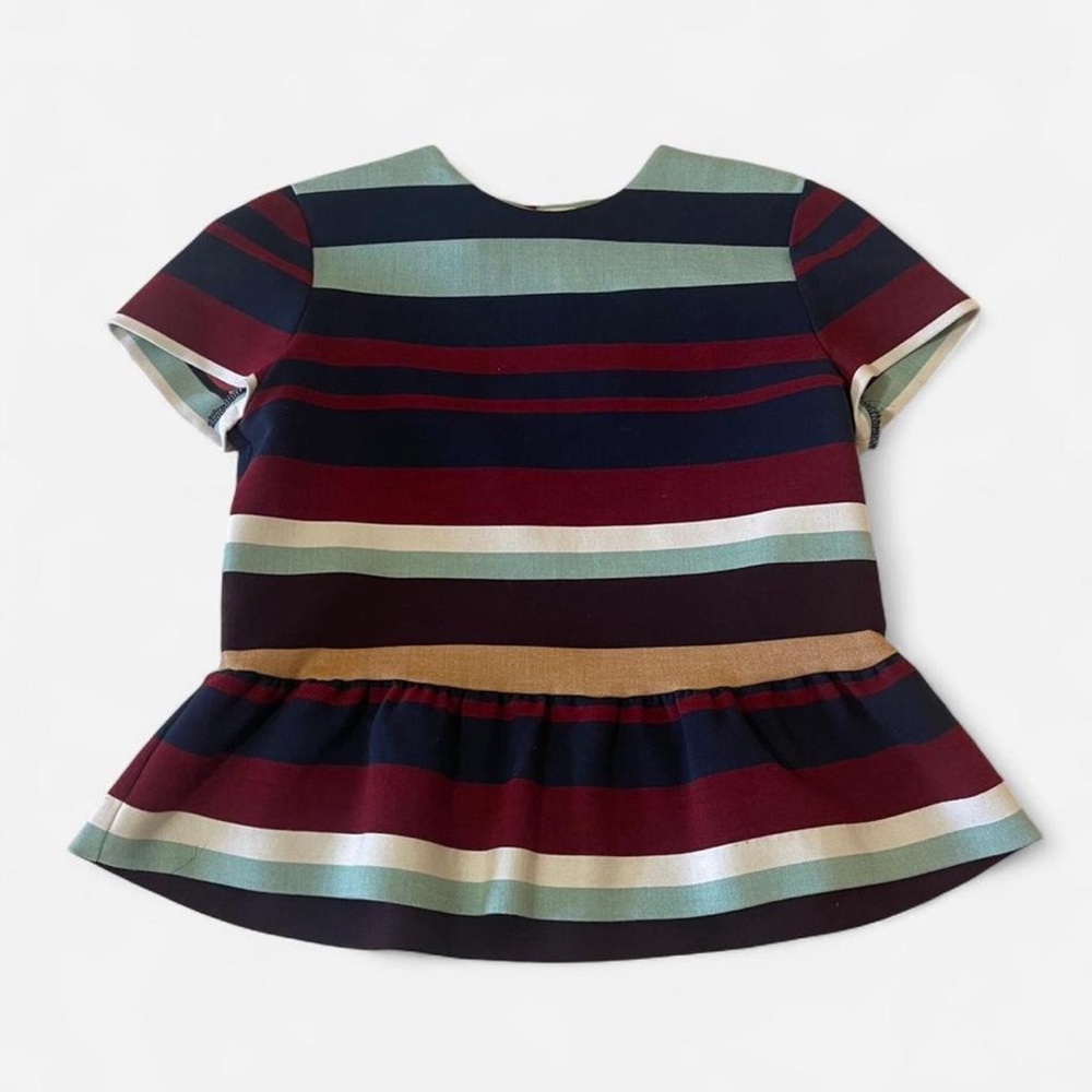 ZARA peplum striped top